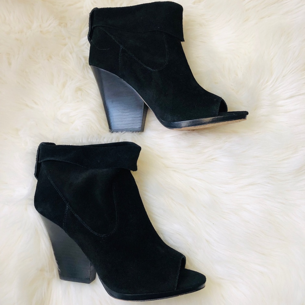 Vince Camuto Leather Peep Toe Bootie